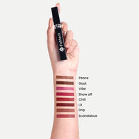 FeMent Clean Beauty Matte Liquid Lipstick For Women, Highly Pigmented, Long Lasting, TransferProof, Lip Makeup, Smudge Proof - 6.5 ML (LIT)
