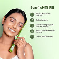 GLAMACIOUS Aloe Vera Moisturising Lotion for Face, Skin & Hair - 170ml|Reduces Dandruff, Wrinkle & Lightens Facial Blemishes.