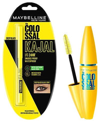 Maybelline New York Colossal Matte Pencil Kajal, Black, 0.35G And New York Volume Express Colossal Masacara, Waterproof, Black, 10 Ml