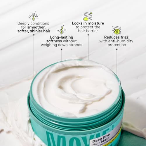 Moxie Beauty Deep Dive Hair Mask | Intense Moisture & Repair for Dry, Damaged & Frizzy Hair | Shea Butter & Cocoa Butter Treatment | Smooth, Soft & Shiny Finish | Sulfate & Paraben Free | 200ml
