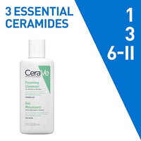CeraVe Foaming Cleanser For Normal To Oily Skin (88ml) - Dermatologist-Developed Facewash | Non-Comedogenic And Fragrance-Free Cleansers For Acne-Prone Skin