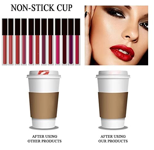 Huda Sh.Huda Hudacrush Beauty Matte Finish, Long Lasting, Waterproof Liquid Lipsticks Combo Set For Women - 12Pcs