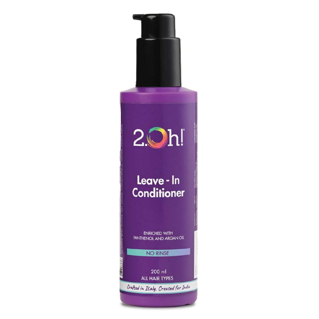 2.Oh! Italian Leave In Conditioner for Dry Hair | Leave In Hair Conditioner with Panthenol and Argan Oil | Nourishing Leave In Conditioner for Wavy Hair | Hair Serum for Dry Frizzy Hair |Women and Men