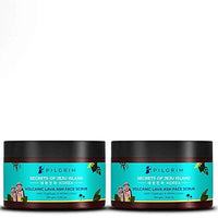 Pilgrim Pack of 2 Face Scrub for De Tan, Exfoliation, Glowing Skin, Blackhead Removal, Dry, Oily, Combination Skin, Men and Women, Vegan, Korean Beauty Secrets, 100g+100g