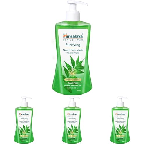 Himalaya Purifying Neem Face Wash, 400 ml (Pack of 4)