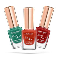 Seven Seas Easy Gel Nail Polish | Quick Dry Gel Nail Polish, Pack of 3 (Combo-02, 30ml)