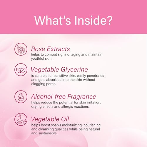 Raissa Bath Soap, 125g (Pack of 3) Nawabi Gulaab, Lavender Love and Mysore Mallige | Alcohol-Free Fragrance | No Harsh Chemicals -Jasmine, Rose and Lavender Fragrances