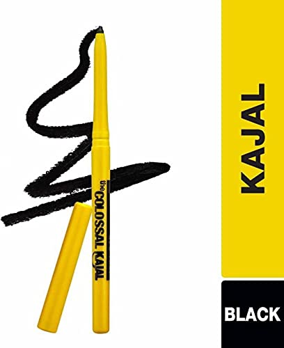 Maybelline New York Colossal Kajal Pencil, Black, Combo Pack Of 3, Matte Finish