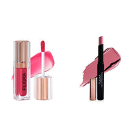 FLiCKA Shimmery Affair Lip Gloss 6 Gin Baby Pink 5ml High Drama Creamy Matte Lipstick| Nontransfer HD Lipstick, Waterproof, Hydrating, Moisturizing, Upto 16Hrs, 05 Guilt, 3.2