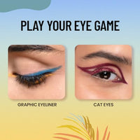Swiss Beauty Colour Me Bright Matte finish Sketch Eyeliner with soft pen tip applicator | Quick Drying | Waterproof, smudge-proof eyeliner | Shade - Black Beauty, 0.7ml