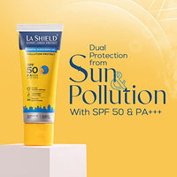 La Shield Pollution Protect Mineral Sunscreen For All Skin Type Gel Spf 50, White, 50 Gram (Pack Of 2)