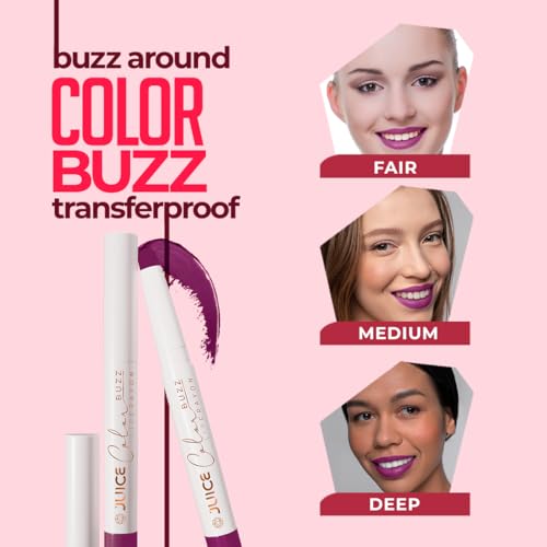 Juice Color Buzz Lip Crayon With Bio Retinol, SPF15 & Natural Moisturizing Factors (Plummed - M11)