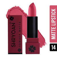 Shryoan Powder Matte Lipstick with Moisturizing and Hydrating Formula | For Every Day Use (3.2g) (Shade-14, Shade-14)