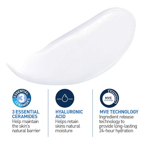 CeraVe Moisturizing Lotion For Dry Skin (236ml) - Formulated With 3 Essential Ceramides And Hyaluronic Acid | Non-Comedogenic, Oil Free And Fragrance-Free Body Lotion