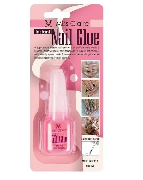 Miss Claire Nails Glue, Clear, 10 Grams, 10 g