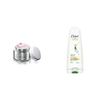 Lakmé Perfect Radiance Fairness Day Creme 50 g & Dove Hair Fall Rescue Conditioner, 180ml