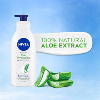 NIVEA Aloe Hydration Body Lotion 600 ml | 48 H Moisturization | Refreshing Hydration | Non Sticky Feel | With Goodness of Aloe Vera For Instant Hydration In Summer | For Men & Women