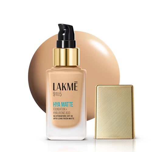 Lakmé 9to5 Hya Matte Foundation + Hyaluronic Acid Neutral Light - 25ml