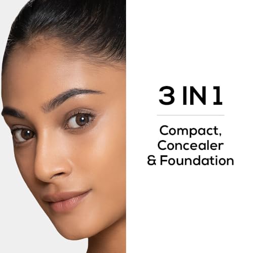 RENEE PRO HD 3 In 1 Compact - Terre 9 Gm, Works As Concealer, Foundation & Powder, SPF 20, Matte Finish, High Coverage, Ultralight & Silky Smooth Finish, Enriched With Vitamin E, C & Aloe Vera