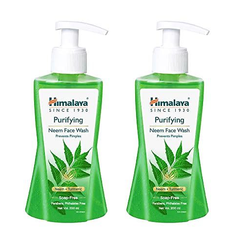 Himalaya Purifying Neem Face Wash, 200ml (Pack of 2)