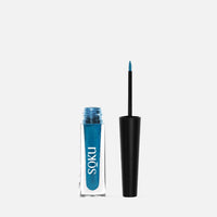 SOKU Eye Can See Intense Blue Liquid Glossy Eyeliner | Long Lasting Up To 24 Hours | Enriched With Castor Oil | Eyeliner Waterproof Smudge Proof (Show And Teal) - 2.5 Ml