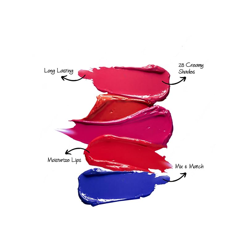Shopaarel Mix it Pro Lip Palette With 28 Pigmented Shades Creamy Finish Lip Colors Lipstick Travel Friendly Lip Palette For Women