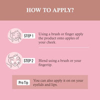 Insight Cosmetics Crème Blusher, Face Makeup, Soft Salmon, 3.5 gm(B-02:01) (Pack of 4)