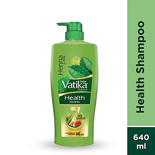 Dabur Vatika Health Shampoo - Power of 7 Natural Ingredients - 640 ml & Dabur Amla Hair Oil - for Strong, Long and Thick Hair 275ml