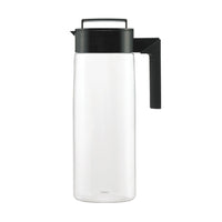 Takeya Patented and Airtight Pitcher Made in the USA, BPA Free Food Grade Tritan Plastic, 2 qt, Black Bottle