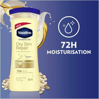 Vaseline Intensive Care Dry Skin Repair 72H Body Lotion-Imported, 400 ml (Pack of 1) (16001087357040)