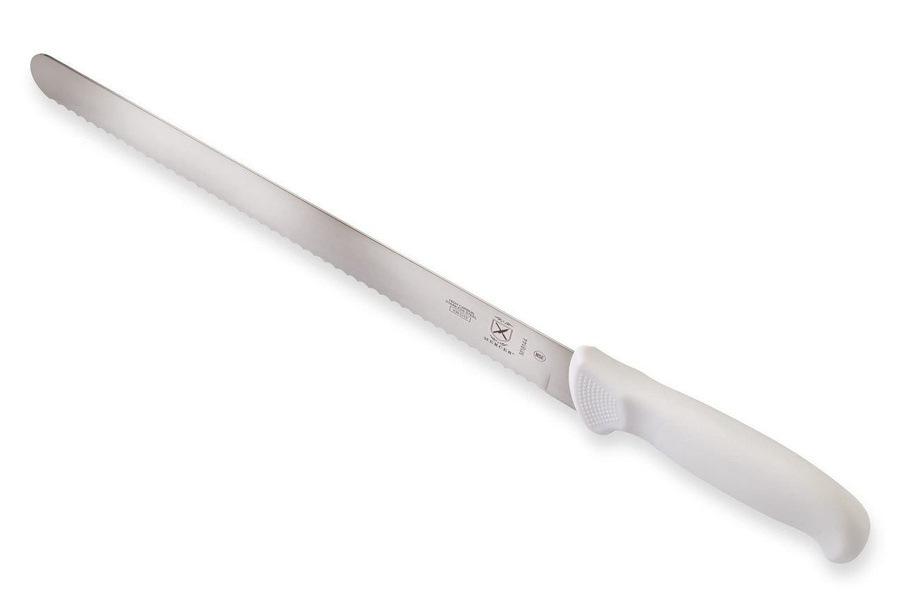 Mercer Culinary Ultimate White 12" Wavy Edge Slicer Knife