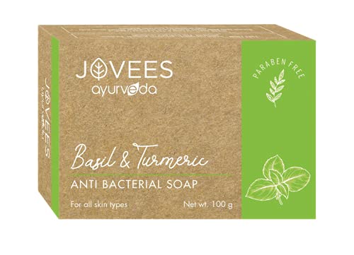 Jovees Herbal Orange Peel & Honey Soap 100 g, Basil Turmeric Anti Bacterial 100 g, Cinnamon & Neem Anti Acne Face Bar 75 g, Shea Butter & Aloe Vera Hydrating 100 g Soap Combo 4
