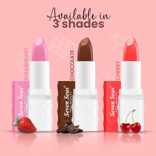 Seven Seas Hydra Touch Lip Balm | Keeps Lips Soft & Smooth | Non Sticky Texture | Prevents Chapped Lips | Highly Moisturising Lip Balm (3.5g, Chocolate)