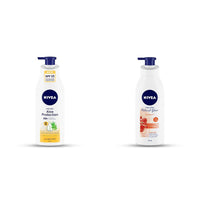 NIVEA Body Lotion, Aloe Protection, with Aloe Vera, for Men & Women, 400 ml & Nivea Whitening Body Lotion Spf15 400 ml
