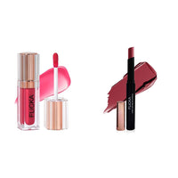 FLiCKA Shimmery Affair Lip Gloss 6 Gin Baby Pink 5ml High Drama Creamy Matte Lipstick| Nontransfer HD Lipstick, Waterproof, Hydrating, Moisturizing, Upto 16Hrs, 03 Lazy, 3.2