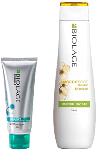 BIOLAGE Scalppure Conditioner |Paraben free| Soothes & Nourishes For A Healthy-Looking Scalp | For Dandruff Control & Biolage Smoothproof Shampoo