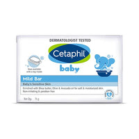 Cetaphil Baby Mild Bar for Face and Body Pack of 3, (75g x 3, Sensitive Skin)