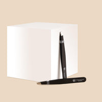 PAC Smart Tweezer for Eyebrow | Plucker Precision Tweezers for Hair Removal | Beauty Tool for Brows, Upper Lips, Eyelash Extension for Women | 100% Stainless Steel Flat Tip | Black - 1Pcs