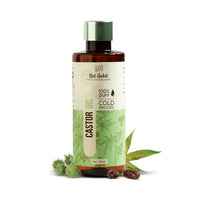 Nat Habit - Fresh Ready To Apply Henna Paste (Pack of 3 x 220g) and Nat Habit Cold Pressed 100% Pure Castor (Arandi) Oil for Skin & Hair - 200ml