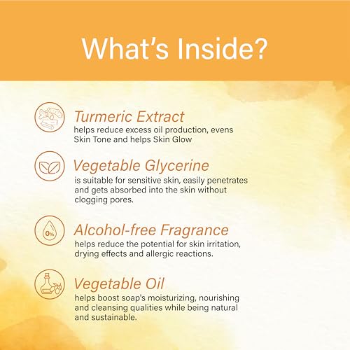 Raissa Haldi Chandan Soap with Turmeric Extracts (Haldi Extracts), 125g (Pack of 3)