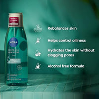 NIVEA Derma Skin Clear Toner (200ml), Cleansing and Hydrating Toner, Salicylic Acid Toner Enriched with Niacinamide to Rebalance the Skin and Remove Impurities, For Blemish-Prone Skin