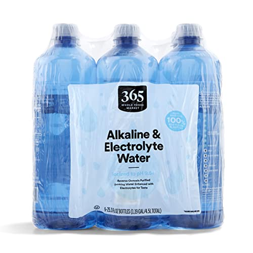 365 Water Alkaline Electrolyte, 25.3 Fl Oz, 6 Pack