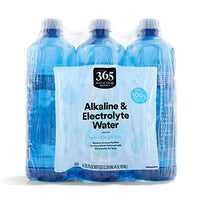 365 Water Alkaline Electrolyte, 25.3 Fl Oz, 6 Pack