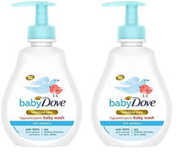 Baby Dove Rich Moisture Hair to Toe Baby Wash 200 ml, No Tears Body Wash for Baby's Soft Skin - Hypoallergenic, No Sulphates, No Parabens (Pack of 2)