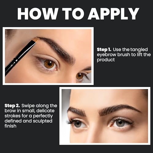 Seven Seas The Way Eye Want Eyebrow Palette | Travel Friendly | Easily Blendable | With Dual Ended Eyebrow Brush and Sponge (Shade-03, 11.5g)