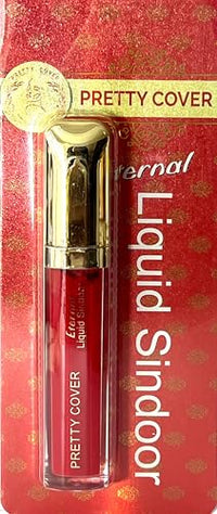 PRETTY COVER Smudge-Proof, Quick-Dry, Long-Lasting Liquid Sindoor for Daily & Festive Use | Rich Color with Precise Applicator (Maroon)