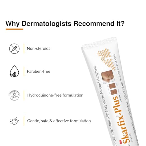 Fixderma 2% Kojic Acid + 1% Arbutin Skarfix-Plus Scar Removal Cream | Hyperpigmentation Removal Cream and Acne Scars Removal Cream | Helps to Reduce Melasma- 15 g
