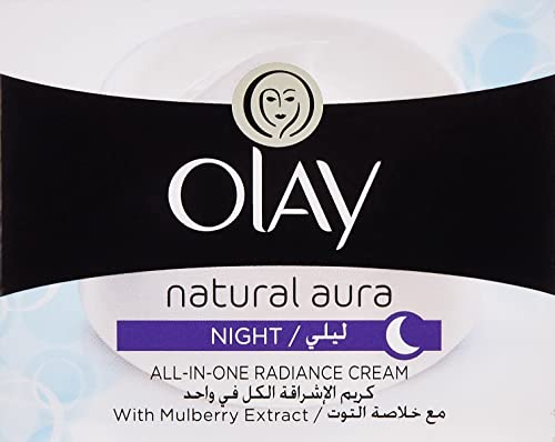 Olay Natural White Night All In One Fairness Cream With Mulberry Extract, 50 g