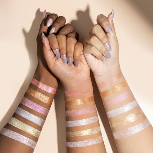 SHOPAAREL Body Glitter Powder, Luminous Finish, Silky Shimmer, Radiant Control, Insanely Pigmented, Smudge Resistant, Crystal Glow-7 Gm (SH03)