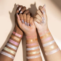 SHOPAAREL Body Glitter Powder, Luminous Finish, Silky Shimmer, Radiant Control, Insanely Pigmented, Smudge Resistant, Crystal Glow-7 Gm (SH03)